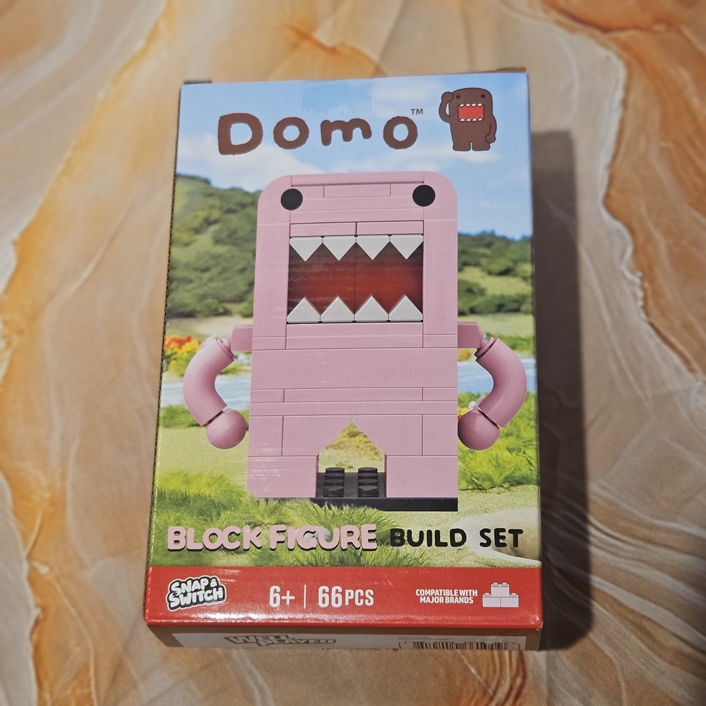 Domo Pink Snap & Switch Block Figure Build Set 66 Pieces NEW Sealed